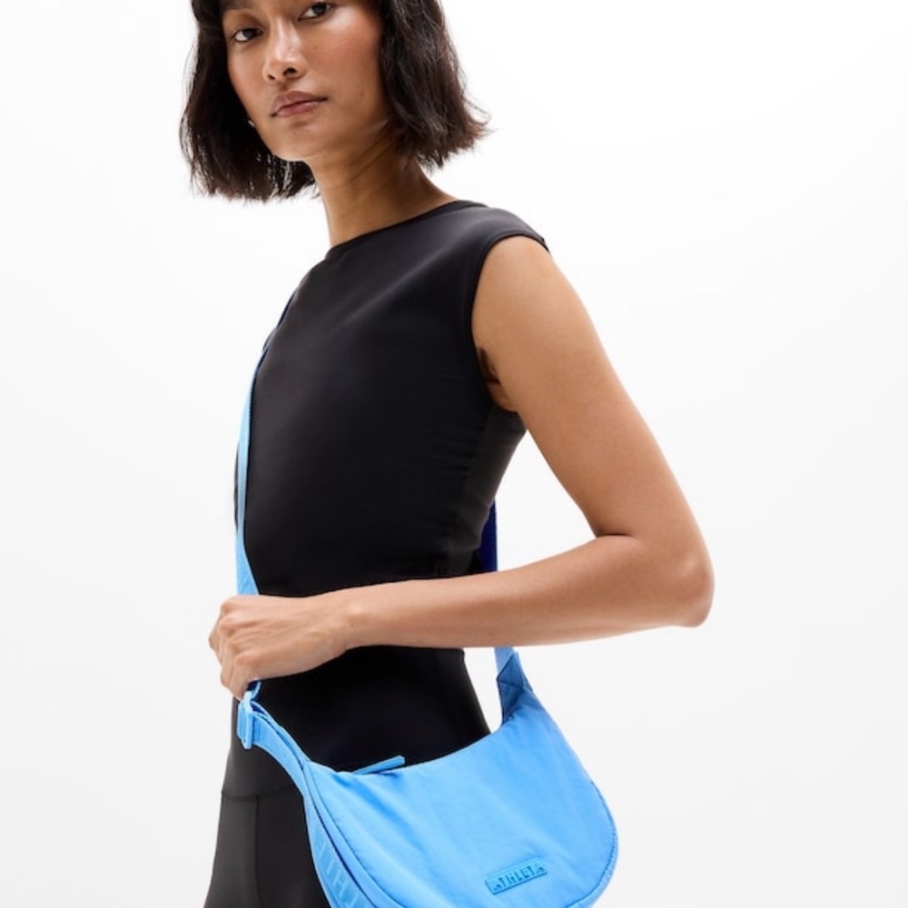 Athleta Bright Blue Crescent Crossbody - Picture 2 of 4